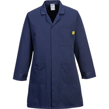 montérky PORTWEST Plášť ESD AS10, antistatický POR-AS10NARXS Navy XS