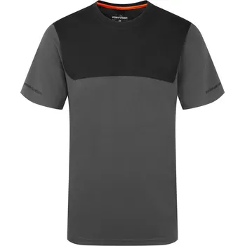 pracovní tričko PORTWEST Tričko EV411, krátký rukáv POR-EV411MGR4XL 4XL Šedá metal