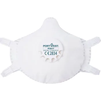 respirátor PORTWEST Respirátor P307, FFP3 s ventilem POR-P307WHR Bílá