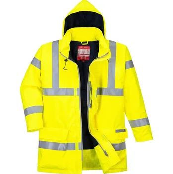 pracovní bunda PORTWEST Bunda Bizflame Rain Hi-Vis Antistatic FR S778, zateplené, reflexní POR-S778YER4XL Žlutá 4XL