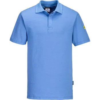 Pánské tričko PORTWEST Polokošile ESD AS21, krátký rukáv, antistatická POR-AS21HBRS S Modrá hamilton