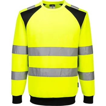 pracovní mikina PORTWEST Mikina CD805 WX2 Eco Hi-Vis, reflexní POR-CD805YBRXL XL Žlutá/černá