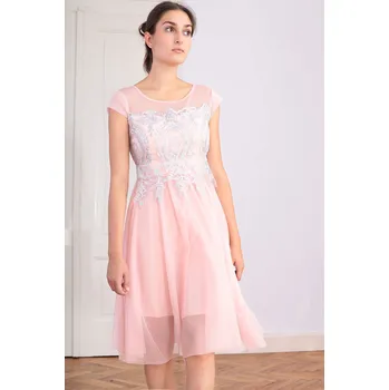 Dámské šaty TopMode Společenské krajkové šaty s tylovou sukní 1083593