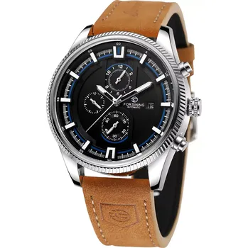 FORSINING pánské automatické hodinky Strike Blue M3S2