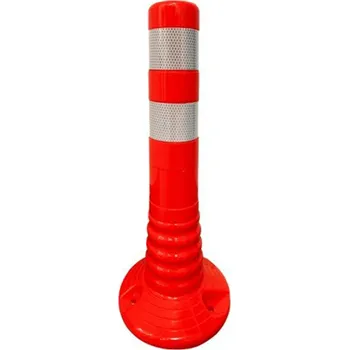 Plotový sloupek Flomat Oranžový plastový elastický parkovací sloupek - 7,5 x 45 cm