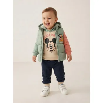 Chlapecká mikina Sinsay - Mikina s potiskem Mickey Mouse - béžová - 136DG-08X - 136DG-08X-104