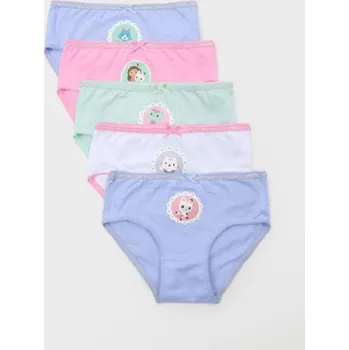 Dívčí spodní prádlo Sinsay - Sada 5&nbsp;kusů kalhotek Gabby Dollhouse - vícebarevná - 986BR-MLC - 986BR-MLC-U12