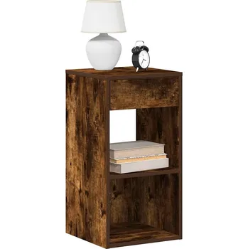 Noční stolek Noční stolky se zásuvkou 2 ks kouřový dub 35x34x66,5 cm - 8721158576019