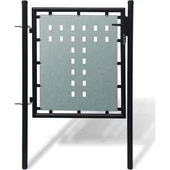 branka Černá jednokřídlá plotová branka 100 x 150 cm - 8718475929109