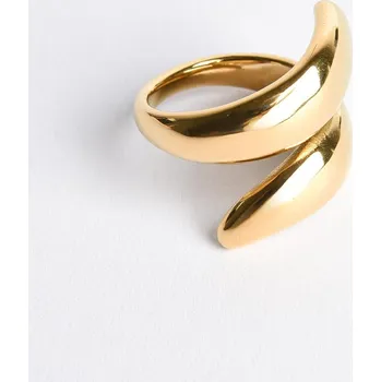 Prsten ZLATÝ PRSTEN Z CHIRURGICKÉ OCELI S OTEVŘENOU SPIRÁLOU PECA del SOL