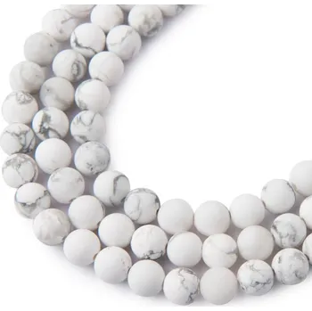 Korálek Korálky z minerálu Howlit matný 6 mm