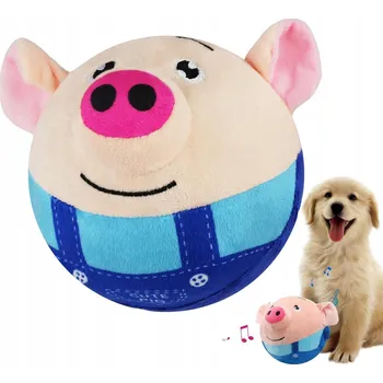 Hračka pro psa Interaktivní hračka pro psy pro kočku, unikající míček, plyšové skákací prasátko