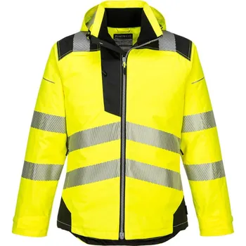 pracovní bunda PORTWEST Bunda do deště HiVis PW3 T400, zateplená, reflexní POR-T400YBRXXL 2XL Žlutá/černá