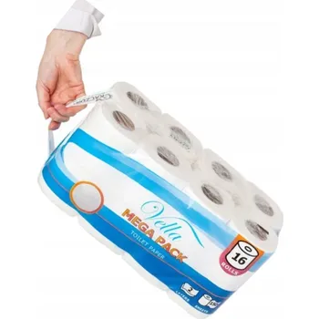 Toaletní papír Toaletní papír Vella bez vůně, 2vrstvý, 16 ks, 150 útržků, 17 m