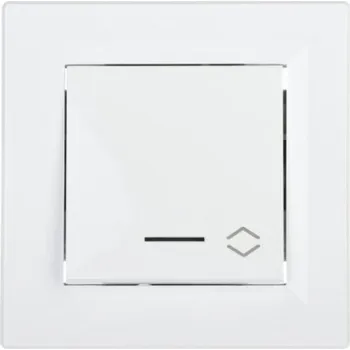 vypínač EPH1500121 Střídavý přepínač s orient. kontrl. ř. 6, bílá, bezšroubový, Schneider