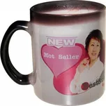 AveTech Černý skleněný měnící / magický hrnek