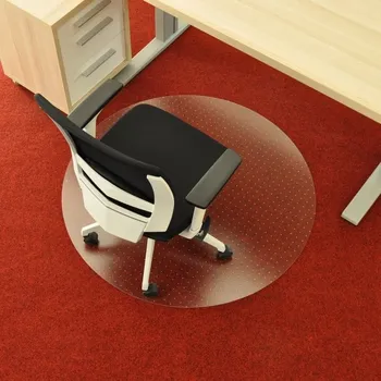 Podložka pod nábytek Průhledná ochranná podložka pod židli na koberec FLOMA OCMat Profi - 90 x 90 x 0,2 cm