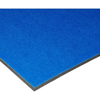 Žíněnka Modrý gymnastický koberec bez lamel FLOMA NoSlits - 14 m x 200 cm x 4,5 cm