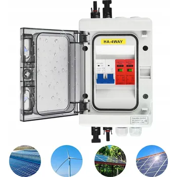 Sada Rozvaděč IP65 Skříň Zdroje DC PV Fotovoltaiky 1 String
