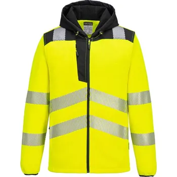 pracovní bunda PORTWEST Bunda PW335 Fleece Hi-Vis Technica, reflexní POR-PW335YBRXXXL 3XL Žlutá/černá