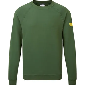 pracovní mikina PORTWEST Mikina ESD AS24, antistatická POR-AS24FGRXXXL 3XL Zelená forest