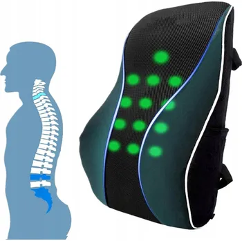 Polštář ORTOPEDICKÝ POLŠTÁŘ BEDERNÍ POLŠTÁŘ do Kancelářské Židle / POLŠTÁŘ POD ZÁDA