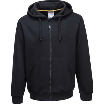 pracovní mikina PORTWEST Mikina Nickel KS31 na zip, s kapucí POR-KS31BKRM M Černá