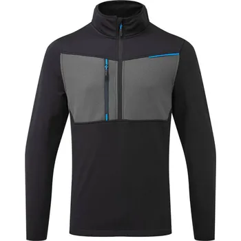 pracovní mikina PORTWEST Mikina WX3 Tech Fleece T755, poloviční zip POR-T755BKRXXXL 3XL Černá