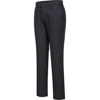 montérky PORTWEST Kalhoty Stretch Slim Chino S232, do pasu POR-S232BKS32 Černá 32 Zkrácené na výšku 173 cm