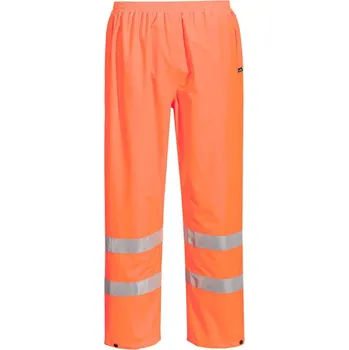 Pánské kalhoty PORTWEST Kalhoty S165 do pasu, lehké sbalitelné, reflexní POR-S165ORRM M Oranžová