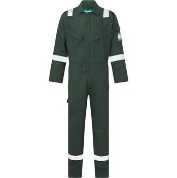 Pracovní oblečení PORTWEST Kombinéza FR50 Flame Resistant Anti-Static, 350g POR-FR50GNRXL XL Zelená Standartní