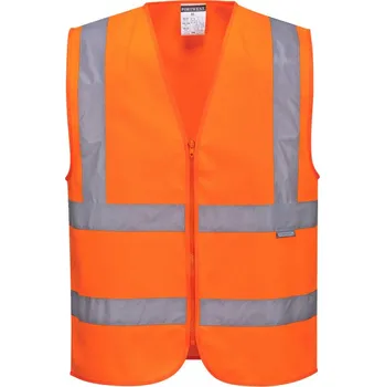 pracovní vesta PORTWEST Vesta C375 HiVis Band & Brace, reflexní POR-C375ORRL L Oranžová