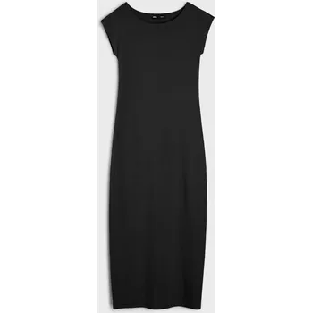 Dámské šaty Sinsay - Midi šaty s klasickým střihem - černá - 593FI-99X - 593FI-99X-S