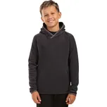 Chlapecká fleecová mikina s kapucí KILPI FLOND 146 Černá