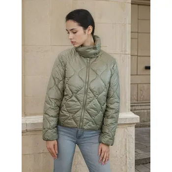 Dámský kabát Sinsay - Prošívaná bunda se stojáčkem - zelená - 359HC-76X - 359HC-76X-XXL