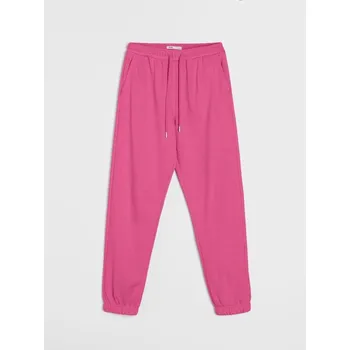 Dámské kalhoty Sinsay - Dresové jogger kalhoty z terry - sytě růžová - 728HA-42X - 728HA-42X-S-1
