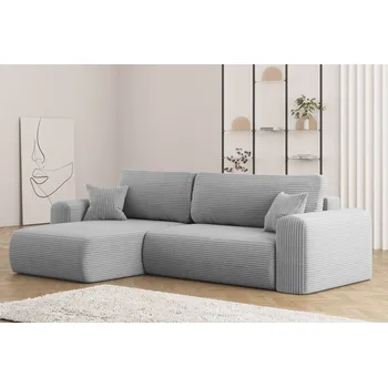 Obývací pokoj Rozkládací sedací souprava do L Capri 54690 světle šedá