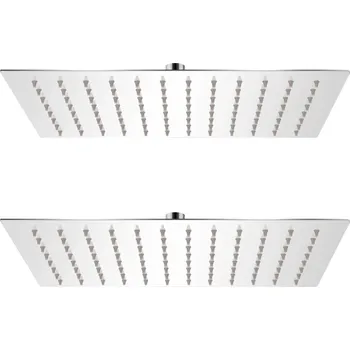 Sprchová hlavice Dešťové sprchové hlavice 2 ks 20 x 30 cm nerezová ocel - 8718475797234
