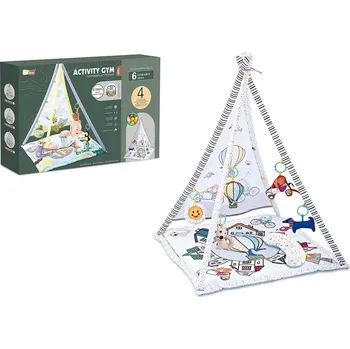 Hračka pro nejmenší Podložka MaDe stan s hudbou a doplňky, 85 x 85 x 112 cm 11464
