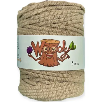 Příze Woody 5 mm – Cappuccino (100m)