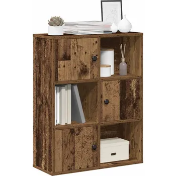 Knihovna Knihovna starého dřeva 60x24x76,5 cm kompozitní dřevo - 8721158665027