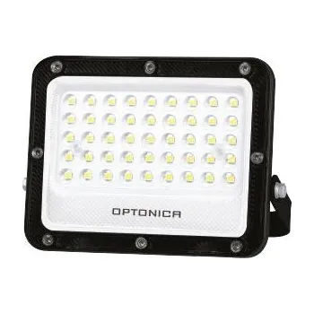 Optonica LED SMD reflektor 30W Černá Body IP65 , Teplá bílá