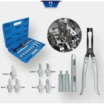 Nářadí pro automobil Brilliant Tools BT541100 Souprava k montáži a demontáži těsnění ventilových dříků, 11dílná