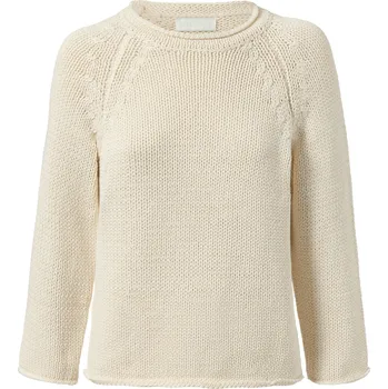 Dámský svetr 632791 - Tchibo - Svetr z hrubého úpletu z páskové příze - pro ženy - vel. L 44/46 - barva: béžová