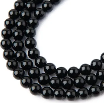 Korálek Korálky z minerálu Černý onyx 6 mm