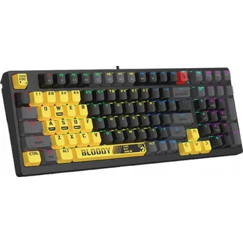 Klávesnice Drátová klávesnice A4Tech Bloody S98 Sport Lime mechanická