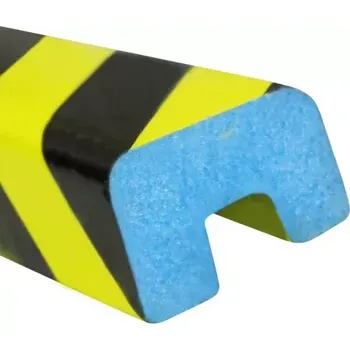 Dětská zábrana Černo-žlutá pěnová výstražná ochrana rohů stěn, sloupků, konstrukcí a strojních zařízení PI-3 - 100 x 2 x 3 cm