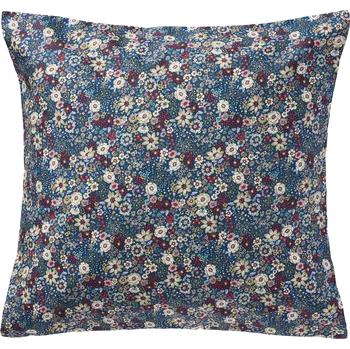 Povlak na polštářek Ib Laursen Bavlněný povlak na polštář Blue / flowers 60 × 60 cm