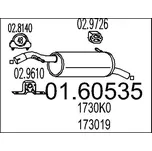 Zadní tlumič výfuku MTS 01.60535