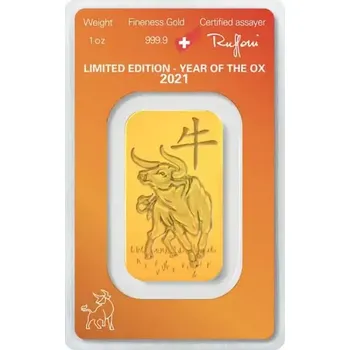 Argor-Heraeus 31,1g investiční zlatý slitek Rok Buvola | 2021